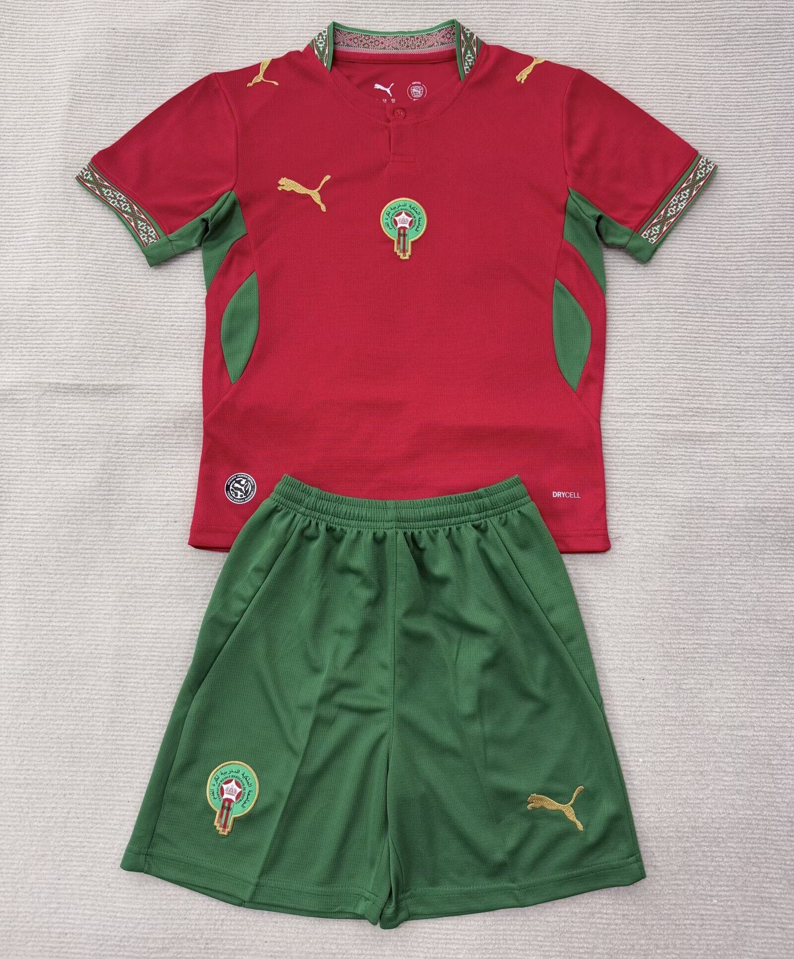 Kids-Morocco 2026 World Cup Home Soccer Jersey